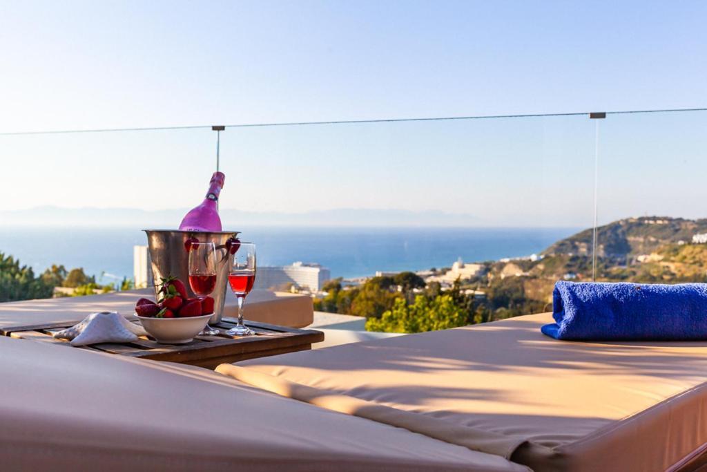 Flyviewflatsgold Privatehottub With Seaview Daire Ixia  Dış mekan fotoğraf
