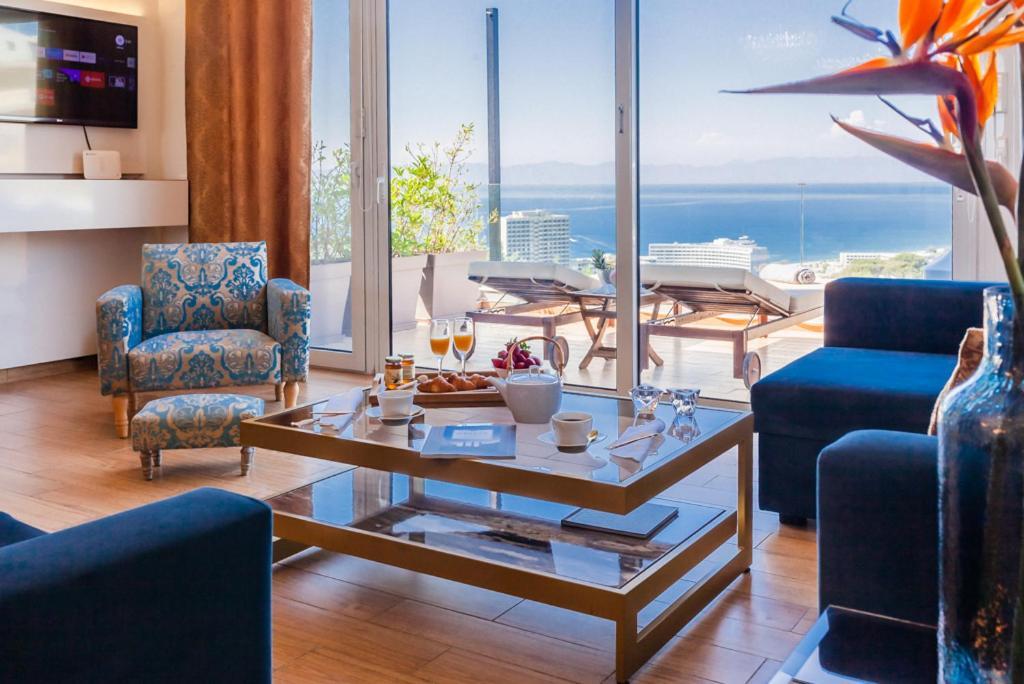 Flyviewflatsgold Privatehottub With Seaview Daire Ixia  Dış mekan fotoğraf