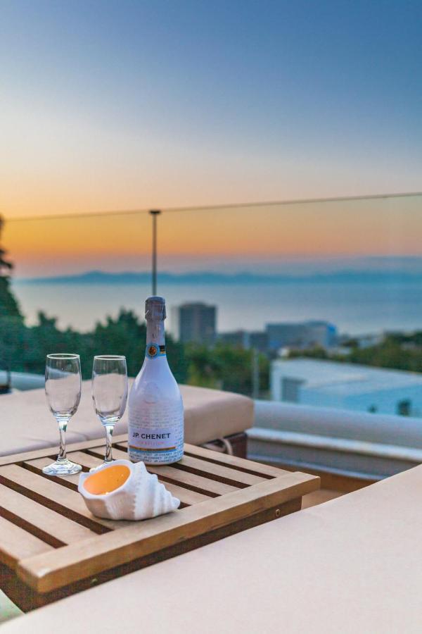 Flyviewflatsgold Privatehottub With Seaview Daire Ixia  Dış mekan fotoğraf