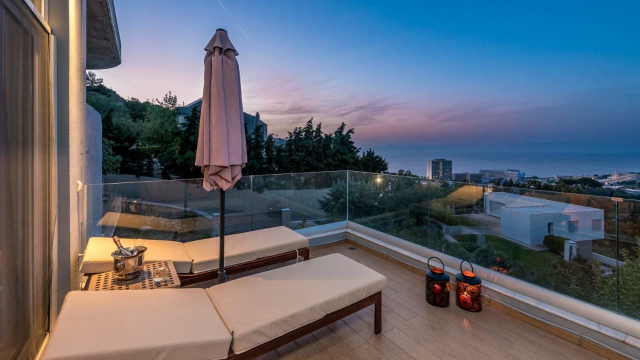 Flyviewflatsgold Privatehottub With Seaview Daire Ixia  Dış mekan fotoğraf