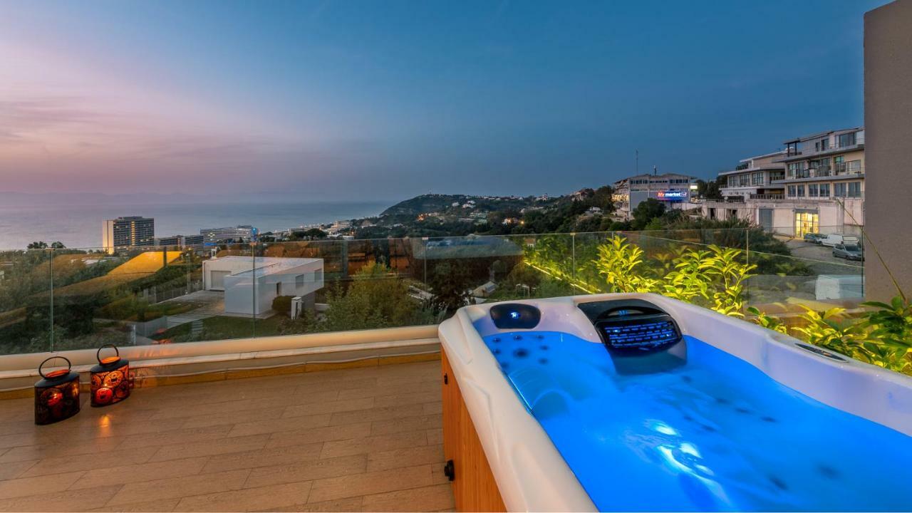 Flyviewflatsgold Privatehottub With Seaview Daire Ixia  Dış mekan fotoğraf