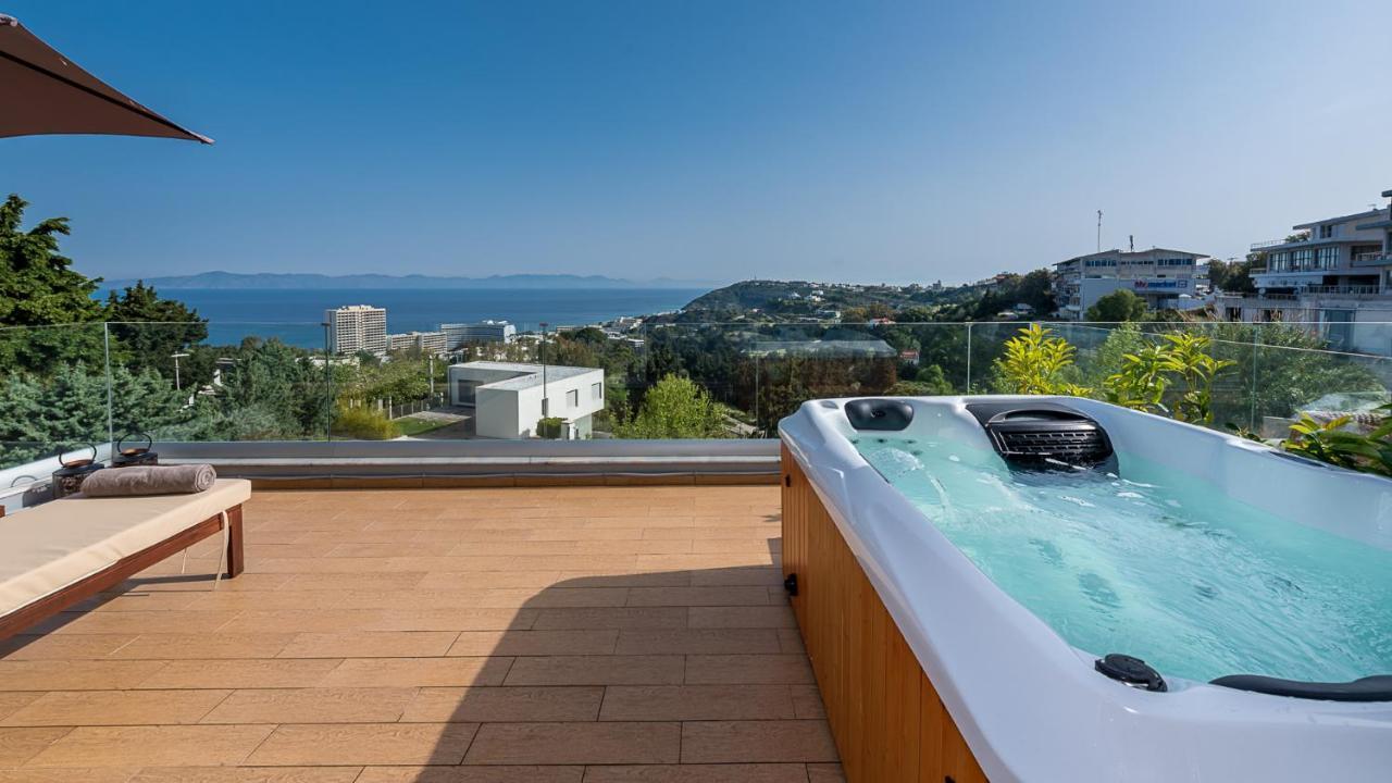 Flyviewflatsgold Privatehottub With Seaview Daire Ixia  Dış mekan fotoğraf